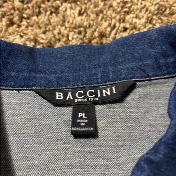 Baccini Dark Blue Denim Jacket - Picture 2 of 6